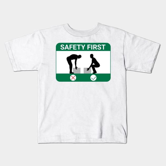 Safe manual handling. Kids T-Shirt by Ekenepeken